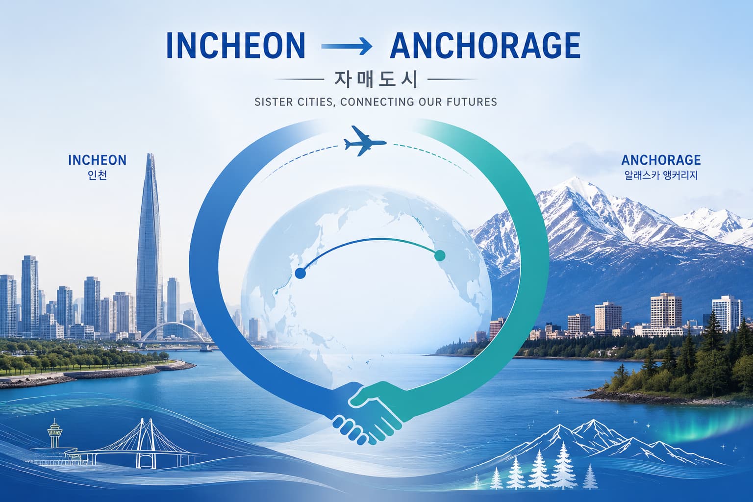 University of Alaska Anchorage 캠퍼스와 앵커리지 전경