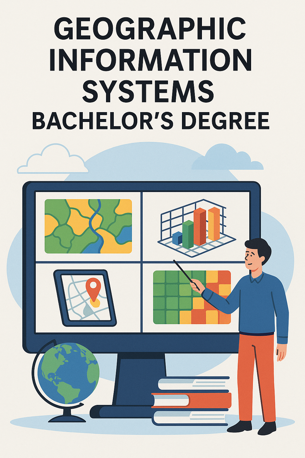 GIS Bachelor's Degree Illustration