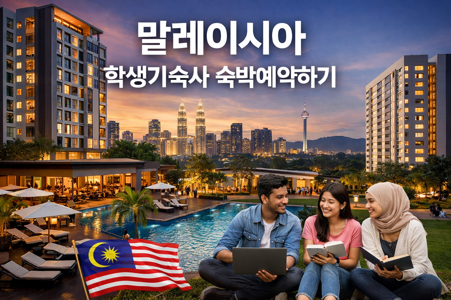 두바이 학생 기숙사 숙박 예약 대표 이미지