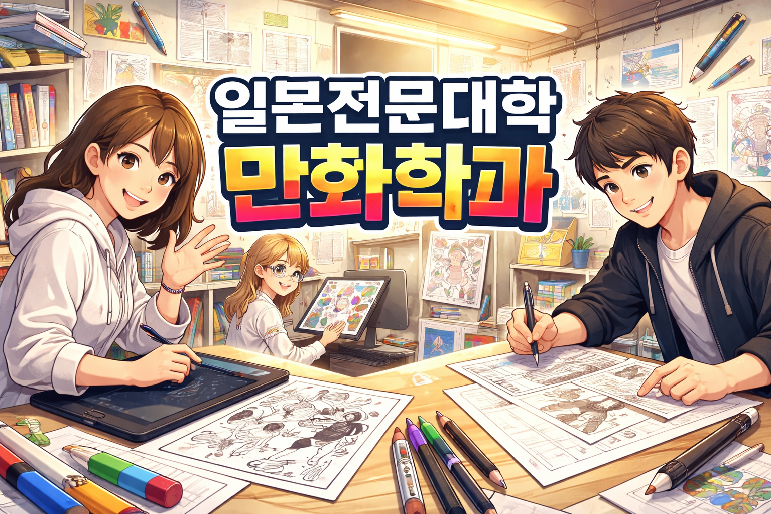 일본 만화학과 전문학교 안내