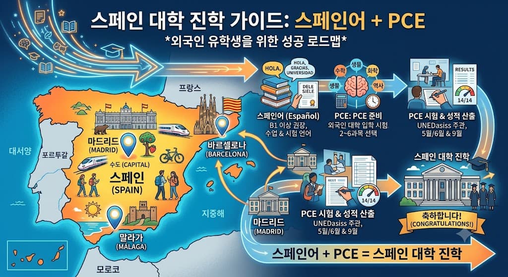 스페인 대학 준비 과정 안내 이미지
